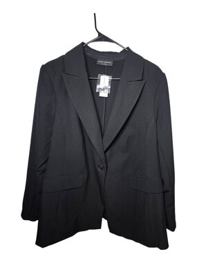 NWT Lane Bryant Black One Button Tailored Blazer Jacket Plus Size 18